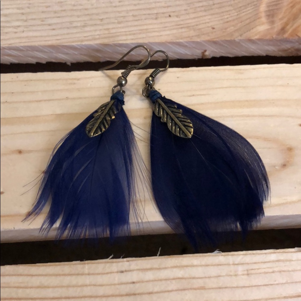 Feather earrings